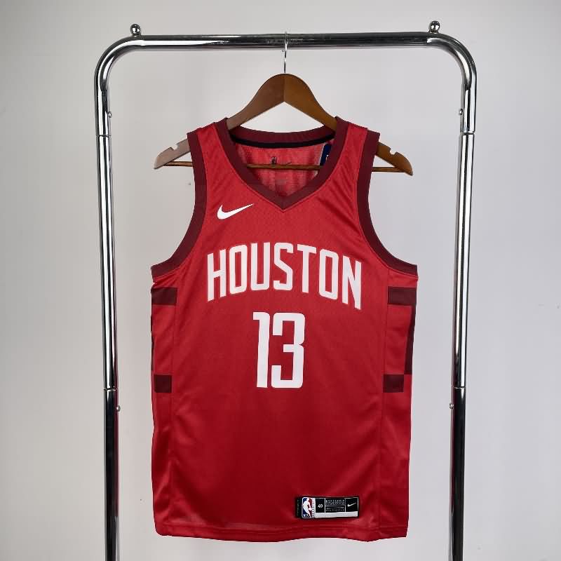 Houston Rockets 19/20 Red Basketball Jersey (Hot Press) Houston Rockets 19/20 Red Basketball Jersey (Hot Press)