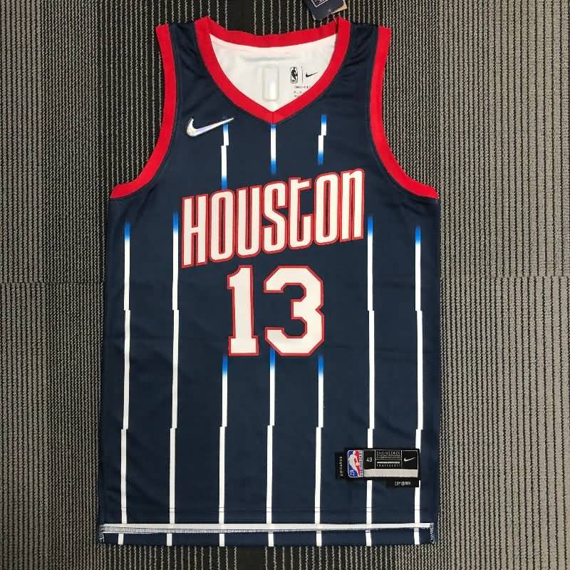 Houston Rockets 21/22 Dark Blue City Basketball Jersey (Hot Press) Houston Rockets 21/22 Dark Blue City Basketball Jersey (Hot Press)