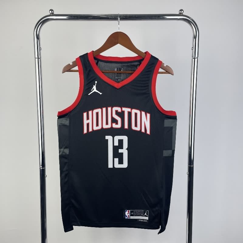 Houston Rockets 23/24 Black AJ Basketball Jersey (Hot Press) Houston Rockets 23/24 Black AJ Basketball Jersey (Hot Press)