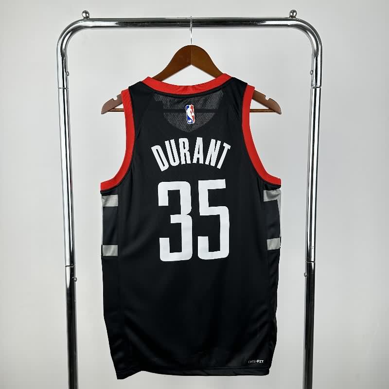 Houston Rockets 23/24 Black AJ Basketball Jersey (Hot Press)