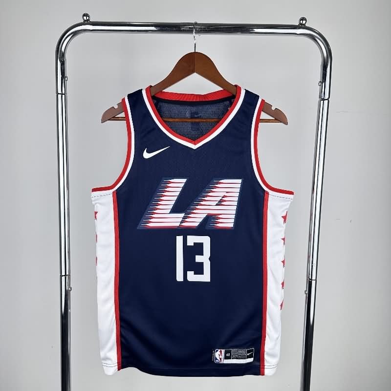 Los Angeles Clippers 18/19 Dark Blue City Basketball Jersey (Hot Press) Los Angeles Clippers 18/19 Dark Blue City Basketball Jersey (Hot Press)