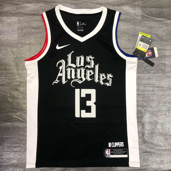 Los Angeles Clippers 20/21 Black City Basketball Jersey (Hot Press) Los Angeles Clippers 20/21 Black City Basketball Jersey (Hot Press)