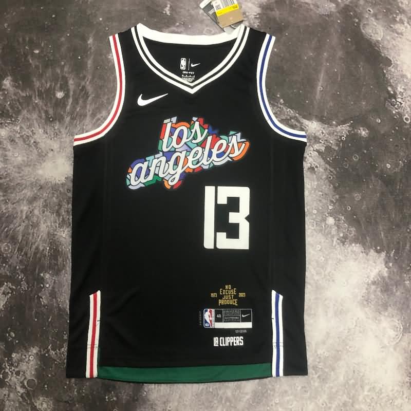 Los Angeles Clippers 22/23 Black City Basketball Jersey (Hot Press) Los Angeles Clippers 22/23 Black City Basketball Jersey (Hot Press)
