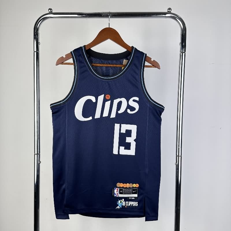 Los Angeles Clippers 23/24 Dark Blue City Basketball Jersey (Hot Press) Los Angeles Clippers 23/24 Dark Blue City Basketball Jersey (Hot Press)