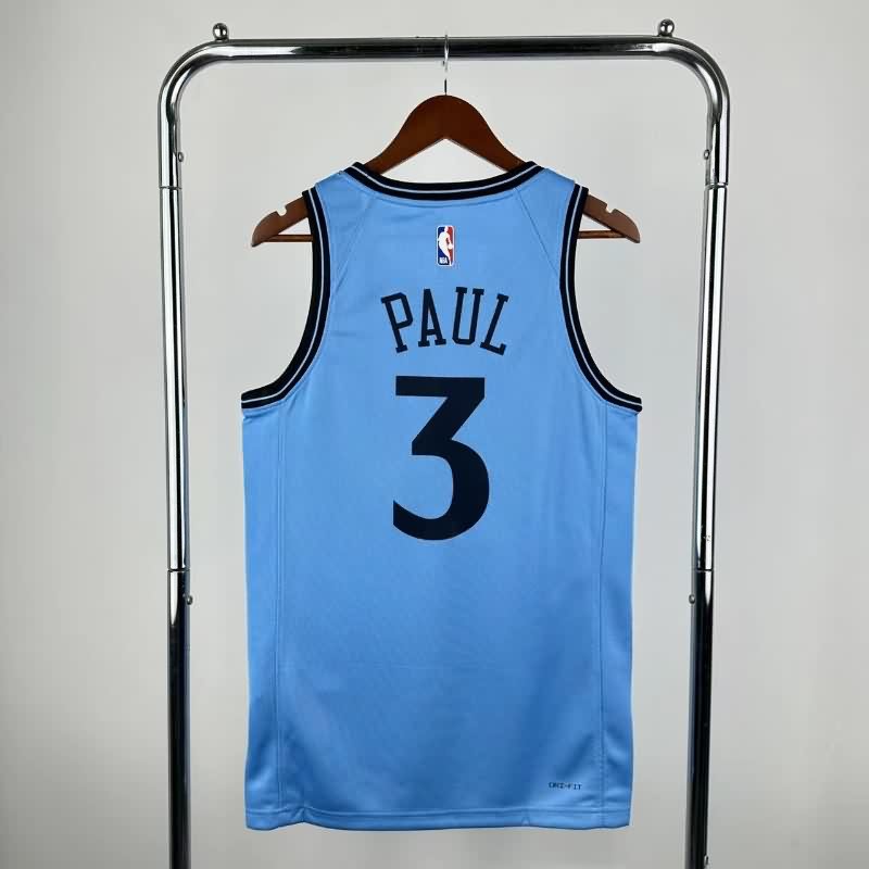 Los Angeles Clippers 24/25 Blue City Basketball Jersey (Hot Press)