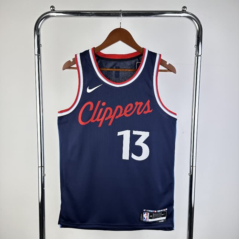 Los Angeles Clippers 24/25 Dark Blue Basketball Jersey (Hot Press) Los Angeles Clippers 24/25 Dark Blue Basketball Jersey (Hot Press)