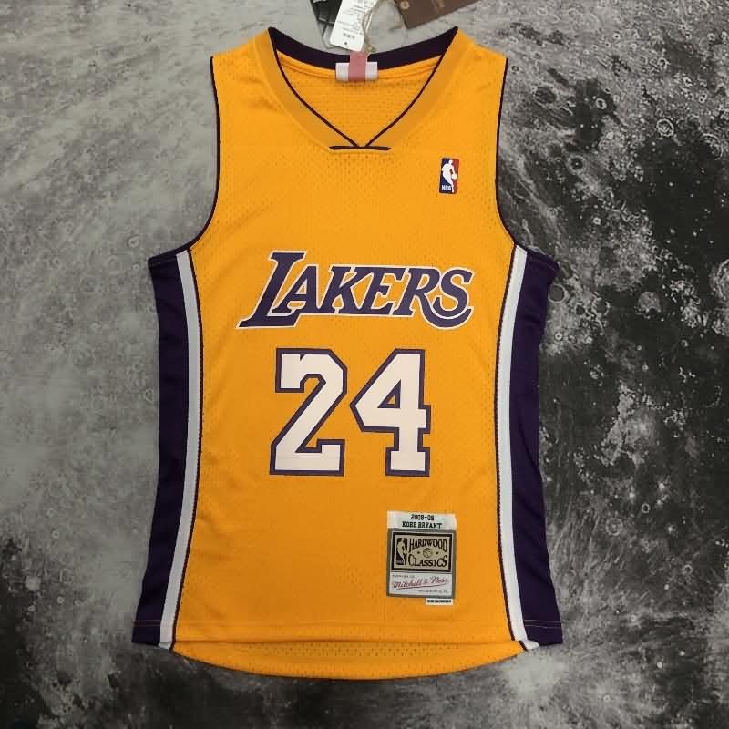 Los Angeles Lakers 2008/09 Yellow Classics Basketball Jersey (Hot Press) Los Angeles Lakers 2008/09 Yellow Classics Basketball Jersey (Hot Press)