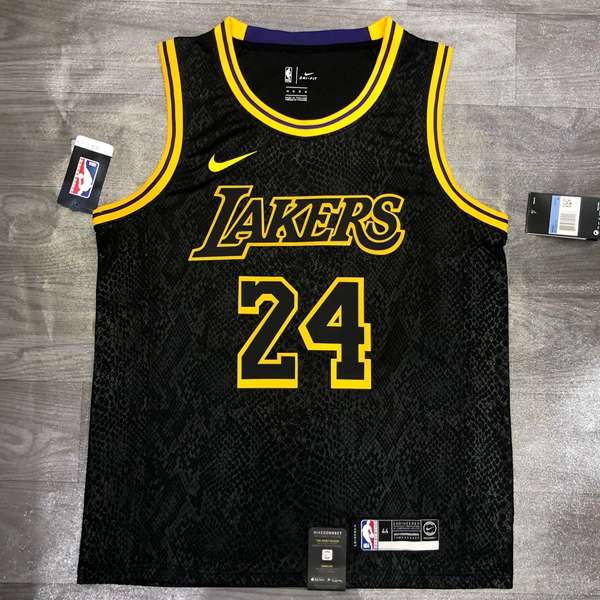 Los Angeles Lakers 2020 Black City Basketball Jersey (Hot Press) Los Angeles Lakers 2020 Black City Basketball Jersey (Hot Press)