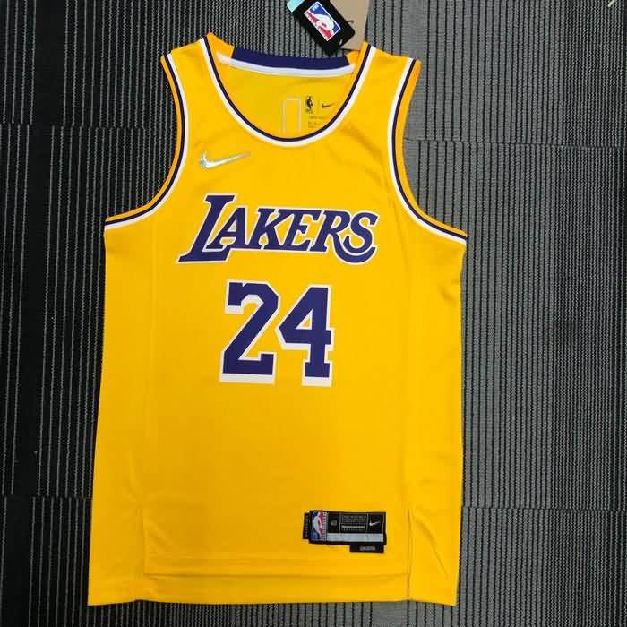 Los Angeles Lakers 21/22 Yellow Basketball Jersey (Hot Press) Los Angeles Lakers 21/22 Yellow Basketball Jersey (Hot Press)