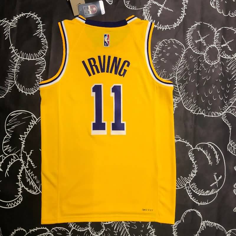Los Angeles Lakers 21/22 Yellow Basketball Jersey (Hot Press)