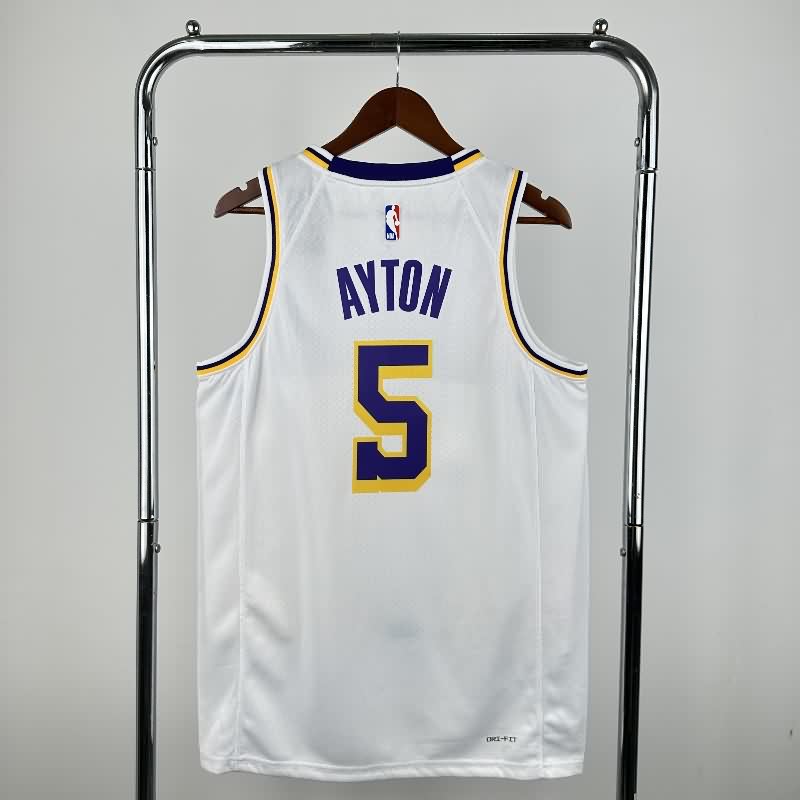 Los Angeles Lakers 22/23 White Basketball Jersey (Hot Press)