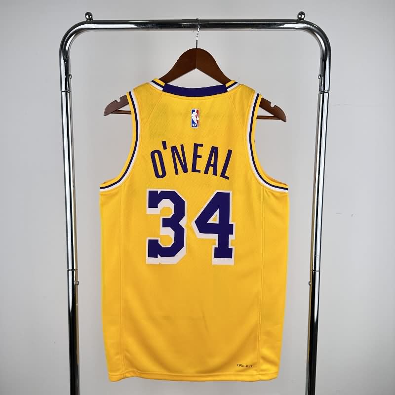 Los Angeles Lakers 22/23 Yellow Basketball Jersey (Hot Press)