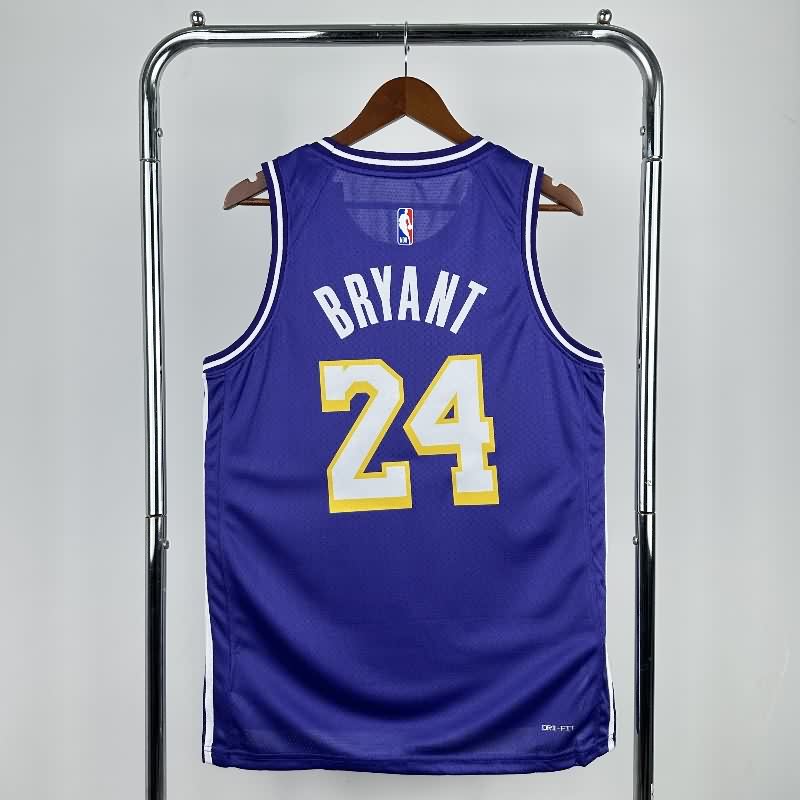 Los Angeles Lakers 25/26 Purple AJ Basketball Jersey (Hot Press)