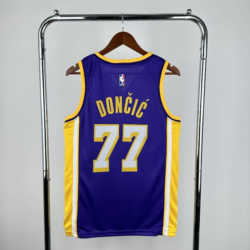 Los Angeles Lakers Purple Basketball Jersey 03 (Hot Press)