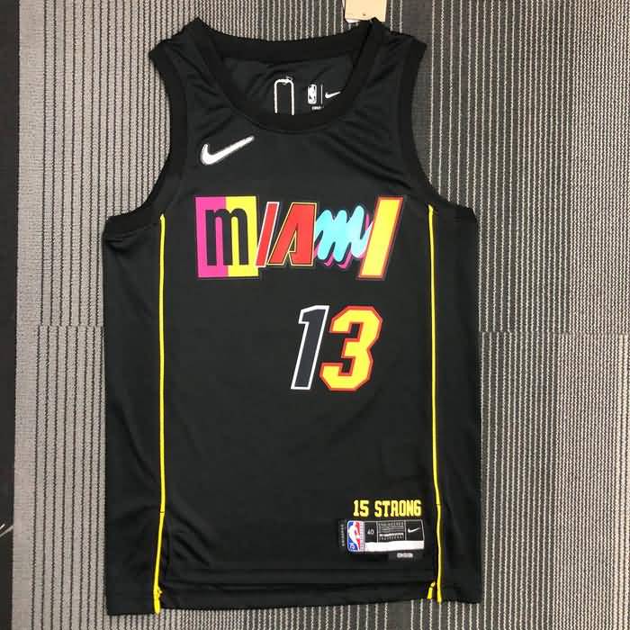 Miami Heat 21/22 Black City Basketball Jersey (Hot Press)