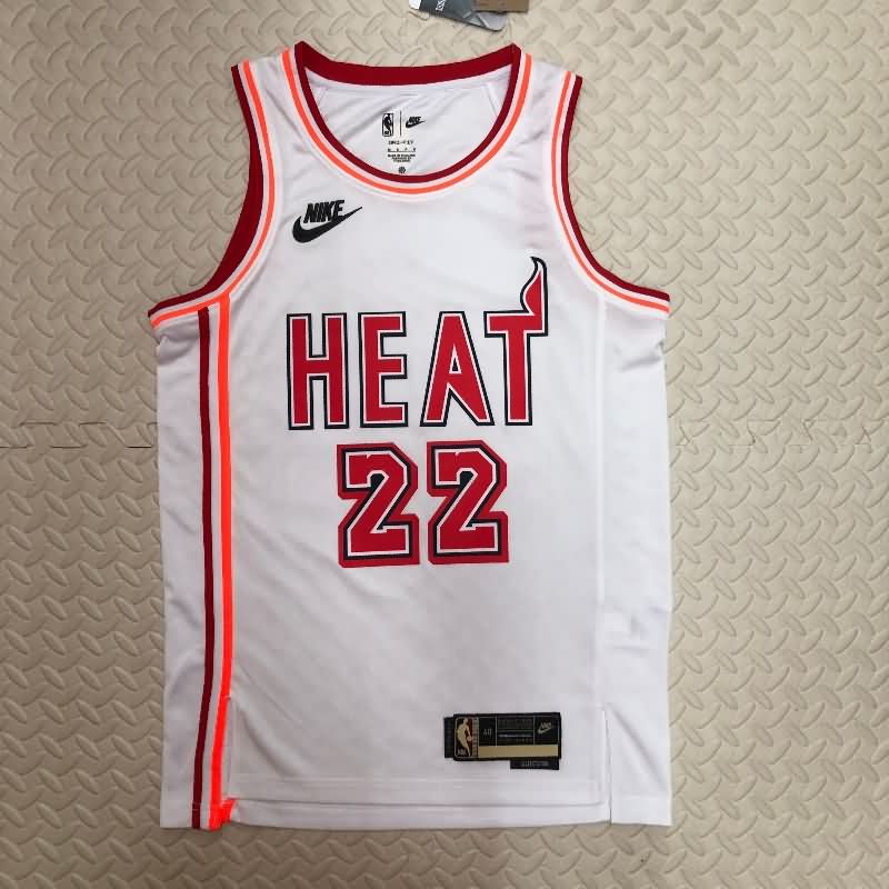 Miami Heat 22/23 White Classics Basketball Jersey (Hot Press) Miami Heat 22/23 White Classics Basketball Jersey (Hot Press)