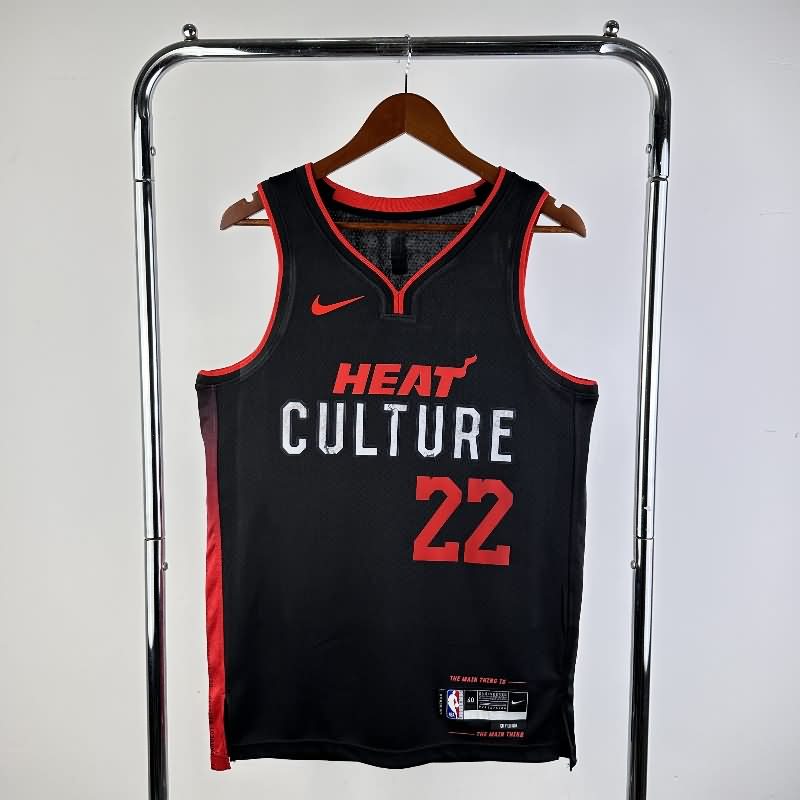 Miami Heat 23/24 Black City Basketball Jersey (Hot Press) Miami Heat 23/24 Black City Basketball Jersey (Hot Press)