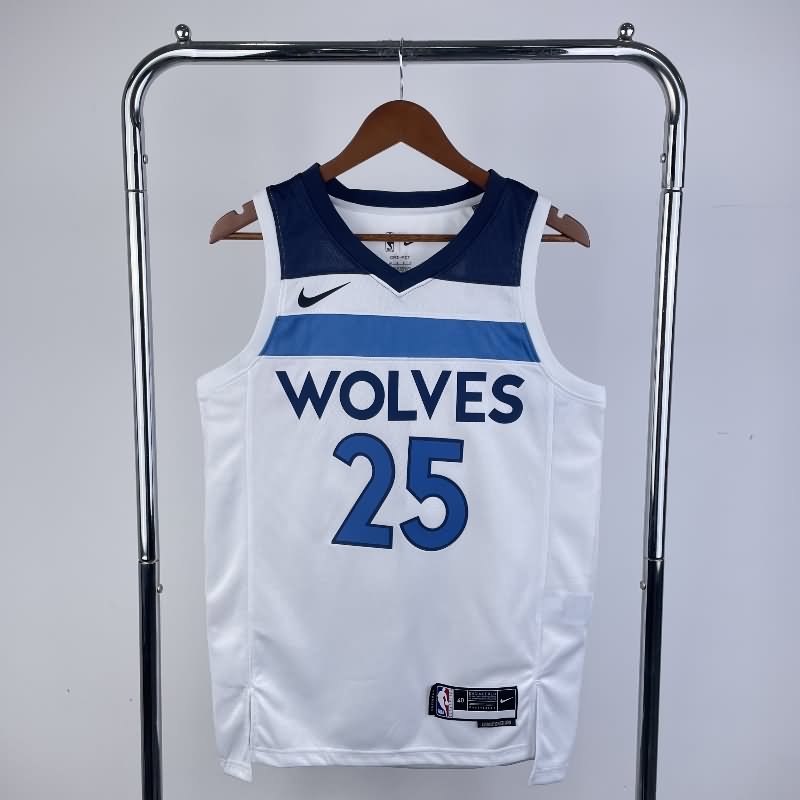 Minnesota Timberwolves 22/23 White Basketball Jersey 02 (Hot Press) Minnesota Timberwolves 22/23 White Basketball Jersey 02 (Hot Press)