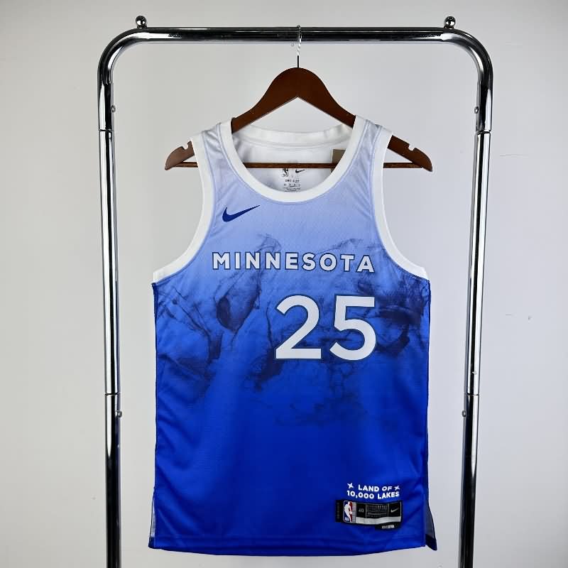Minnesota Timberwolves 23/24 Blue City Basketball Jersey (Hot Press) Minnesota Timberwolves 23/24 Blue City Basketball Jersey (Hot Press)