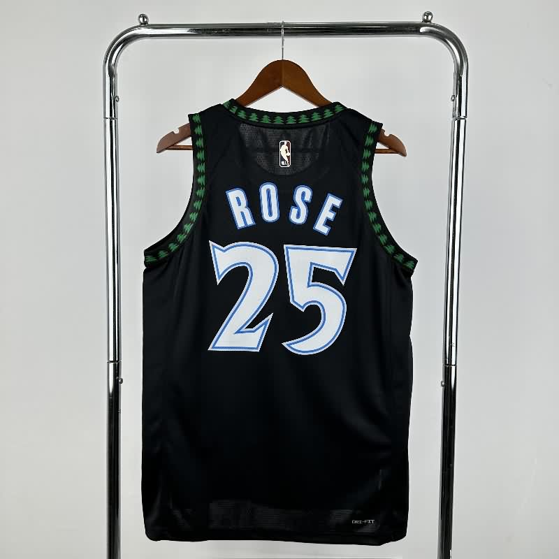 Minnesota Timberwolves 25/26 Black Classics Basketball Jersey (Hot Press)