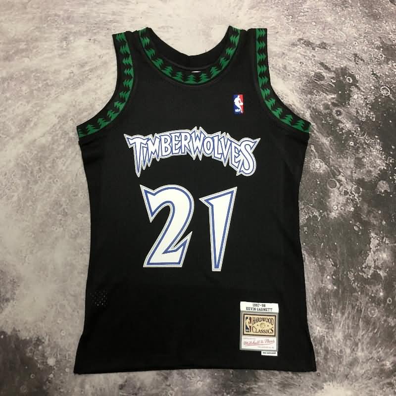 Minnesota Timberwolves 1997/98 Black Classics Basketball Jersey (Hot Press) Minnesota Timberwolves 1997/98 Black Classics Basketball Jersey (Hot Press)