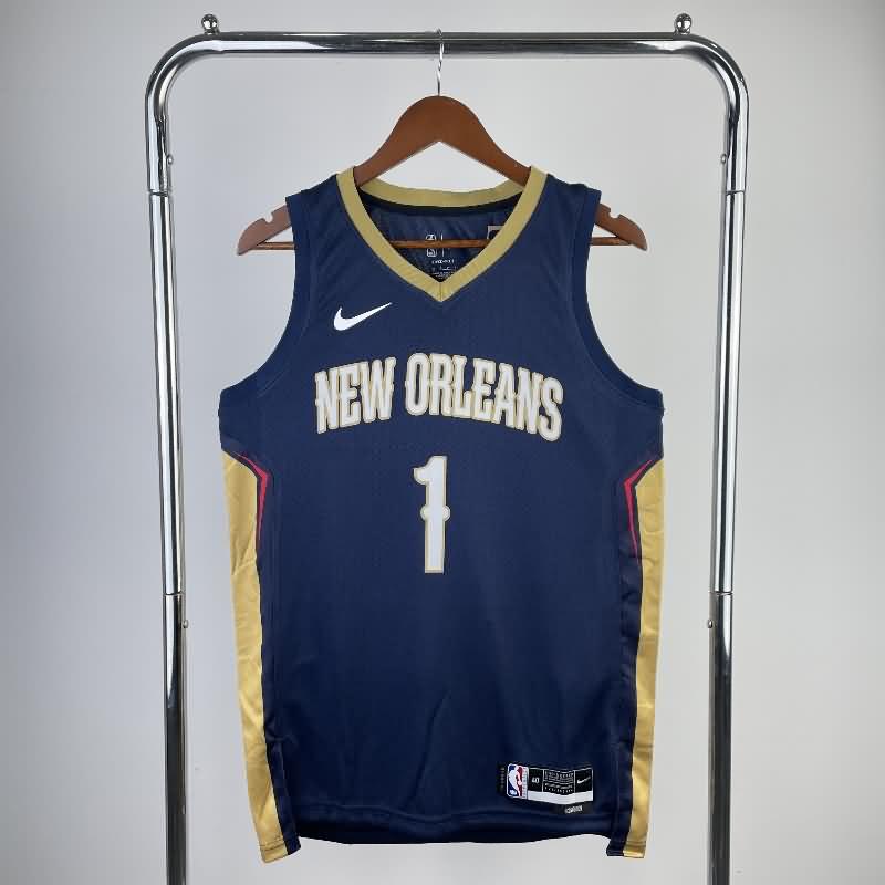 New Orleans Pelicans 22/23 Dark Blue Basketball Jersey (Hot Press) New Orleans Pelicans 22/23 Dark Blue Basketball Jersey (Hot Press)