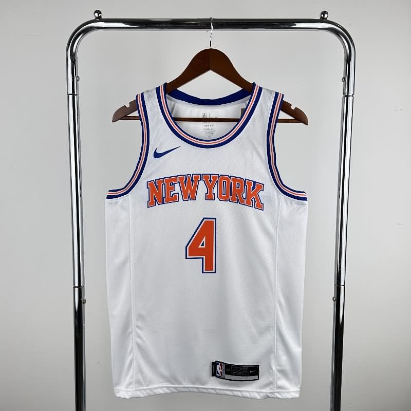 New York Knicks 18/19 White Basketball Jersey (Hot Press) New York Knicks 18/19 White Basketball Jersey (Hot Press)