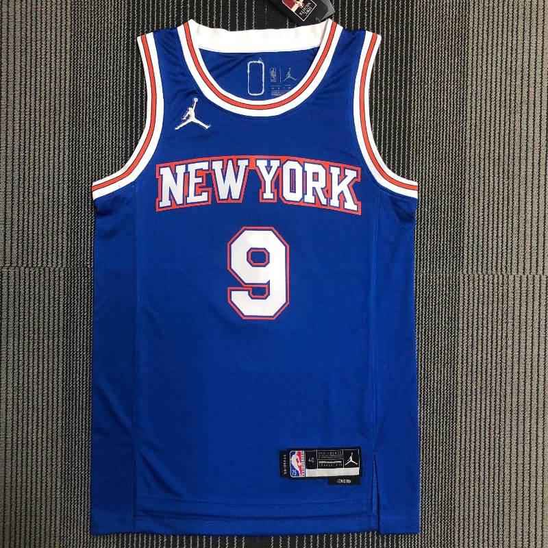New York Knicks 21/22 Blue AJ Basketball Jersey (Hot Press) New York Knicks 21/22 Blue AJ Basketball Jersey (Hot Press)