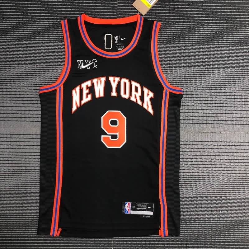 New York Knicks 21/22 Black City Basketball Jersey (Hot Press) New York Knicks 21/22 Black City Basketball Jersey (Hot Press)