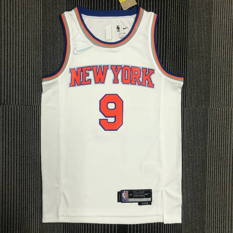 New York Knicks 21/22 White Basketball Jersey (Hot Press) New York Knicks 21/22 White Basketball Jersey (Hot Press)