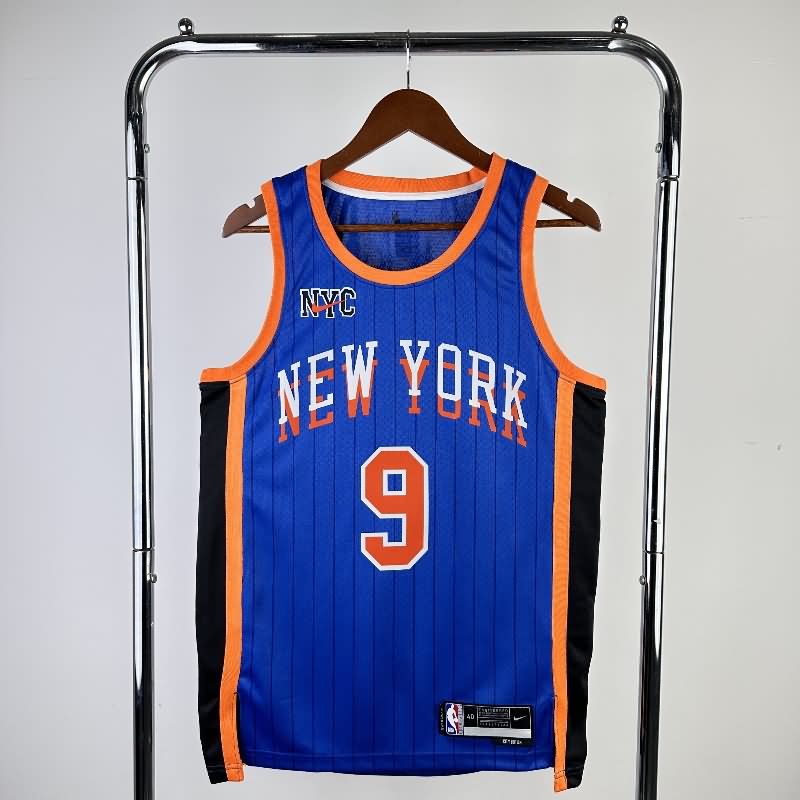 New York Knicks 23/24 Blue Basketball Jersey (Hot Press) New York Knicks 23/24 Blue Basketball Jersey (Hot Press)