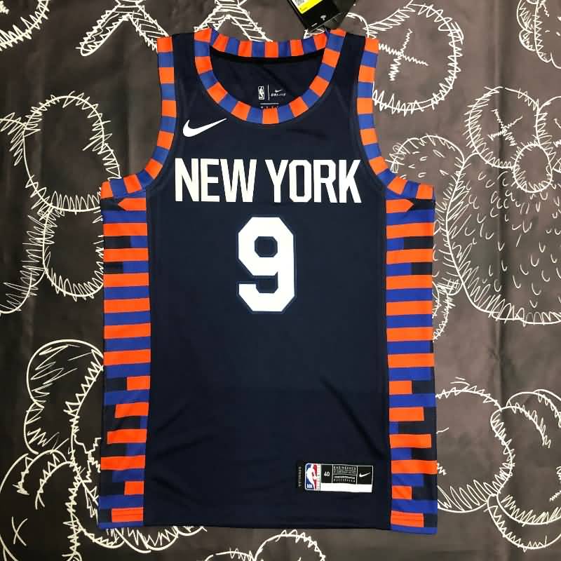 New York Knicks Dark Blue Basketball Jersey (Hot Press) New York Knicks Dark Blue Basketball Jersey (Hot Press)