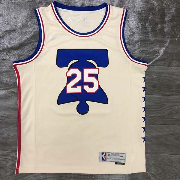Philadelphia 76ers 20/21 Cream Basketball Jersey (Hot Press) Philadelphia 76ers 20/21 Cream Basketball Jersey (Hot Press)