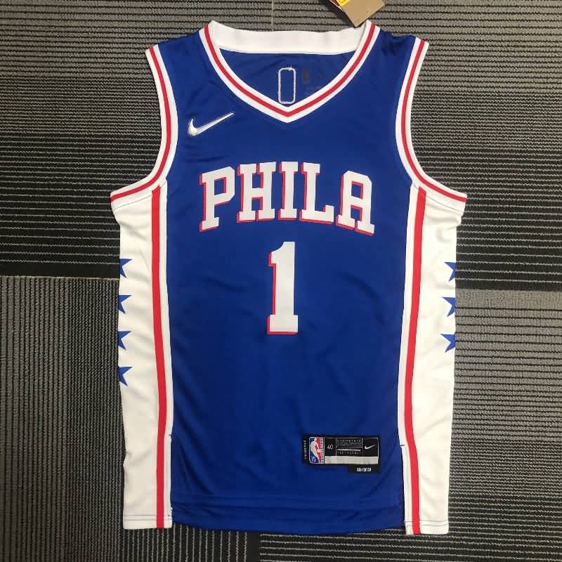 Philadelphia 76ers 21/22 Blue Basketball Jersey (Hot Press) Philadelphia 76ers 21/22 Blue Basketball Jersey (Hot Press)