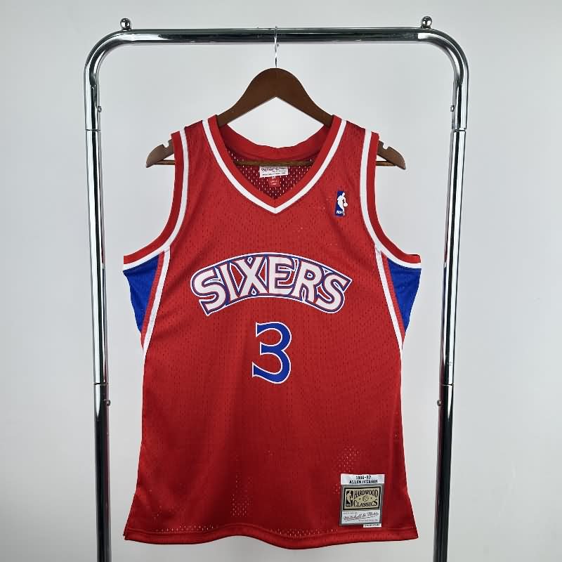 Philadelphia 76ers 1996/97 Red Classics Basketball Jersey (Hot Press) Philadelphia 76ers 1996/97 Red Classics Basketball Jersey (Hot Press)