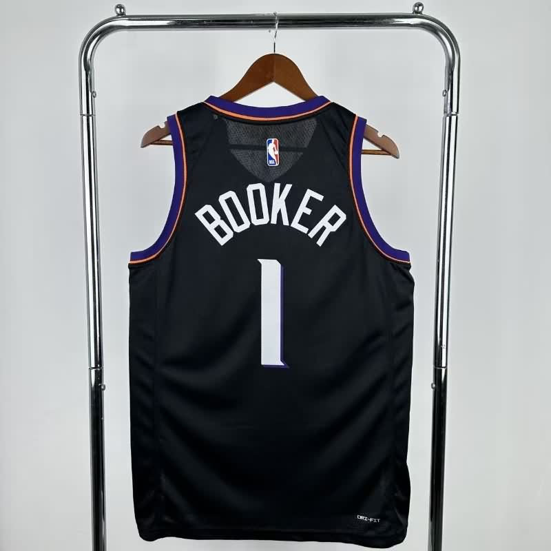 Phoenix Suns 25/26 Black AJ Basketball Jersey (Hot Press)