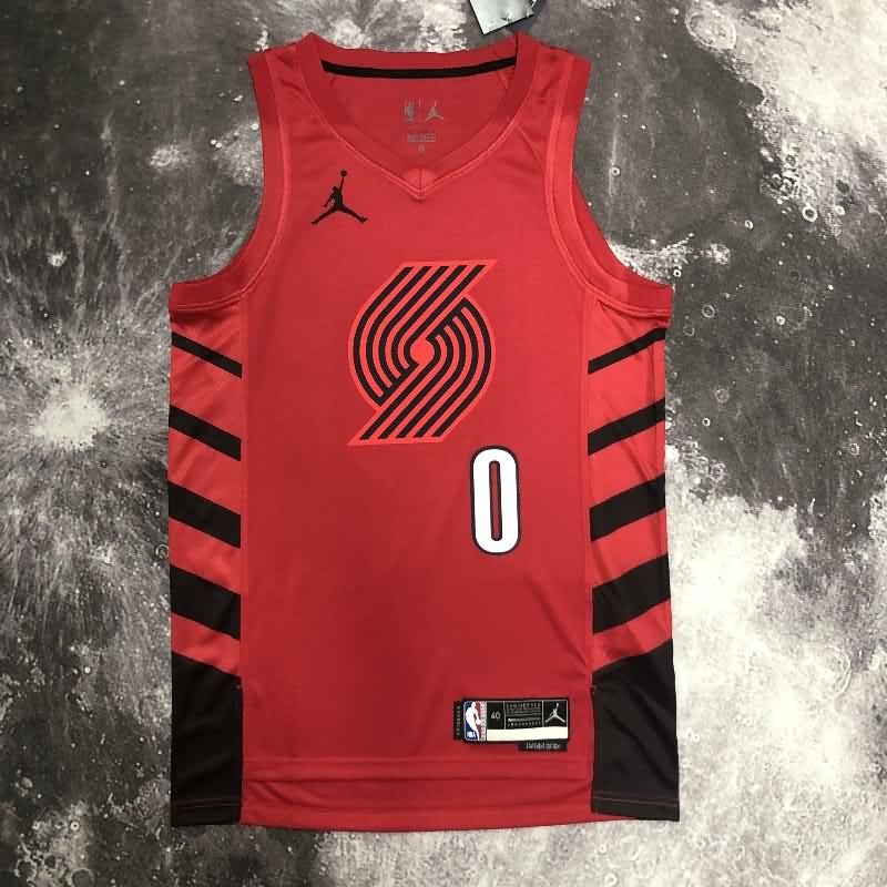 Portland Trail Blazers 22/23 Red AJ Basketball Jersey (Hot Press) Portland Trail Blazers 22/23 Red AJ Basketball Jersey (Hot Press)