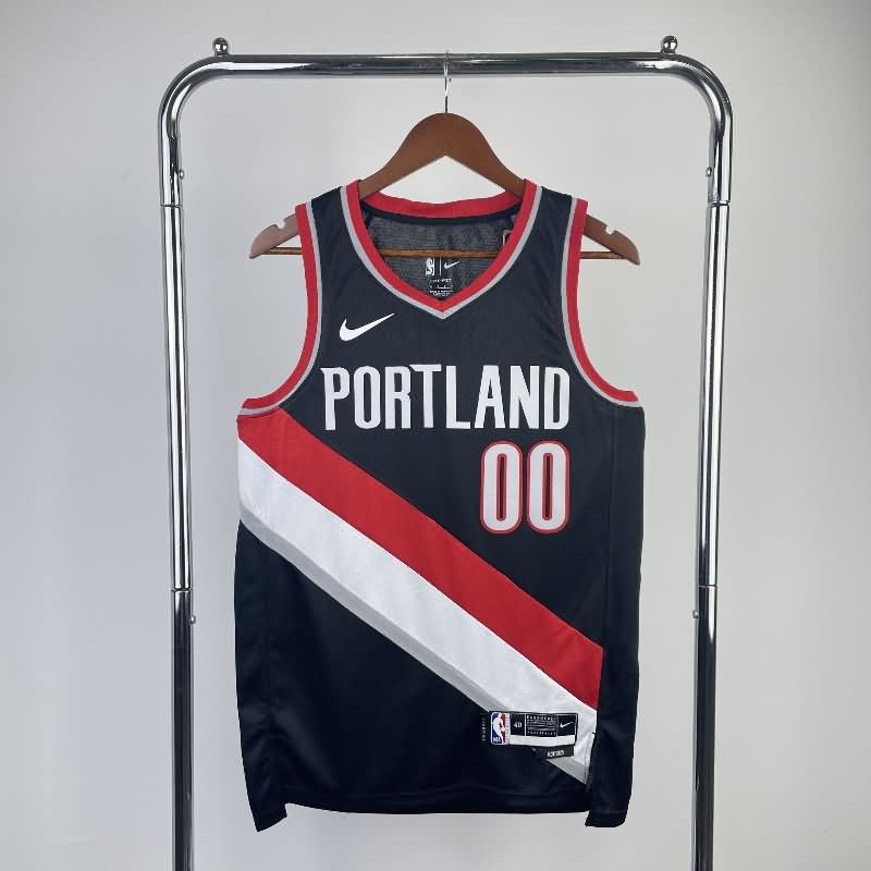 Portland Trail Blazers 22/23 Black Basketball Jersey (Hot Press) Portland Trail Blazers 22/23 Black Basketball Jersey (Hot Press)