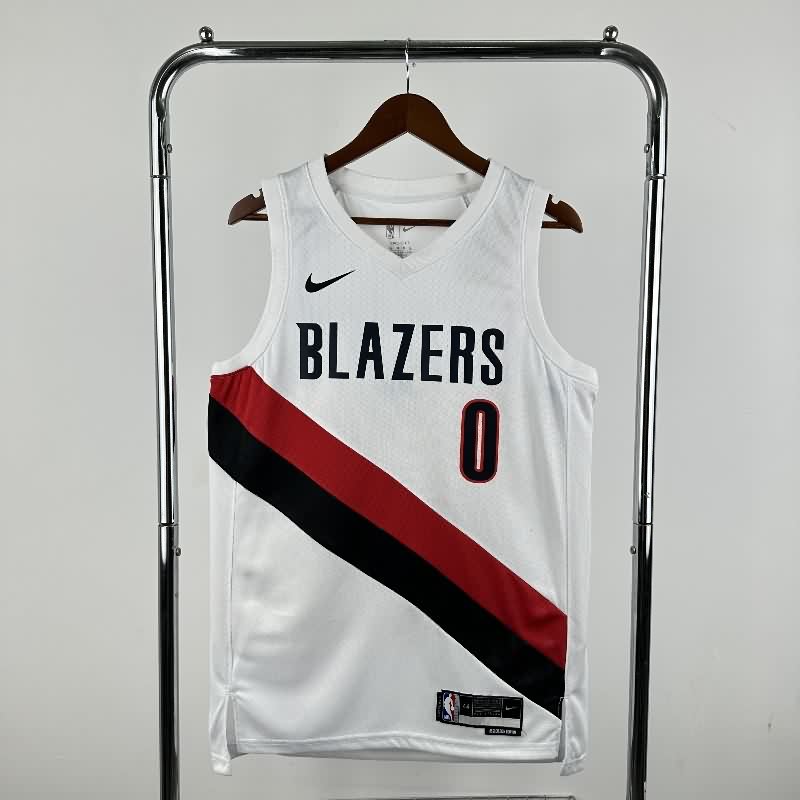 Portland Trail Blazers 25/26 White Basketball Jersey (Hot Press) Portland Trail Blazers 25/26 White Basketball Jersey (Hot Press)