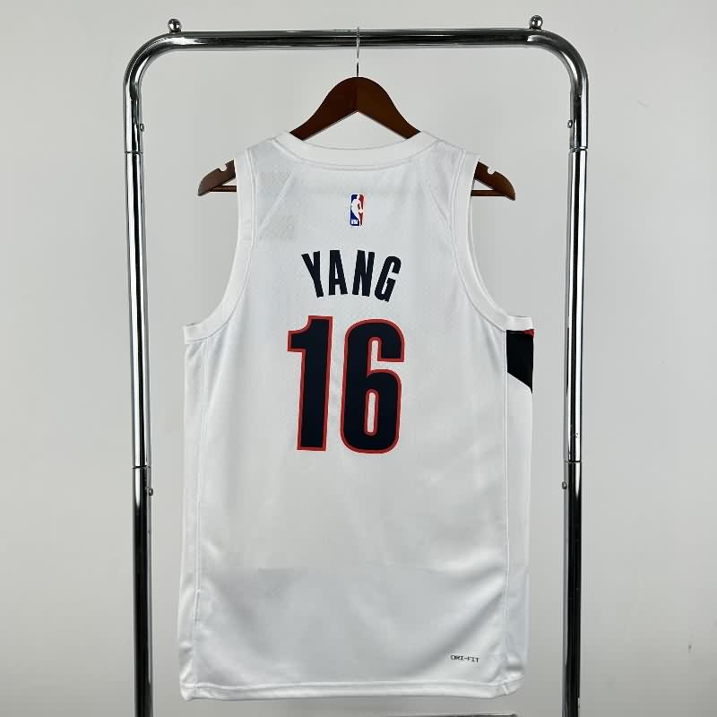 Portland Trail Blazers 25/26 White Basketball Jersey (Hot Press)