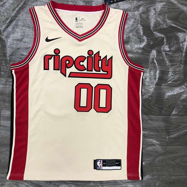 Portland Trail Blazers Cream Basketball Jersey (Hot Press) Portland Trail Blazers Cream Basketball Jersey (Hot Press)