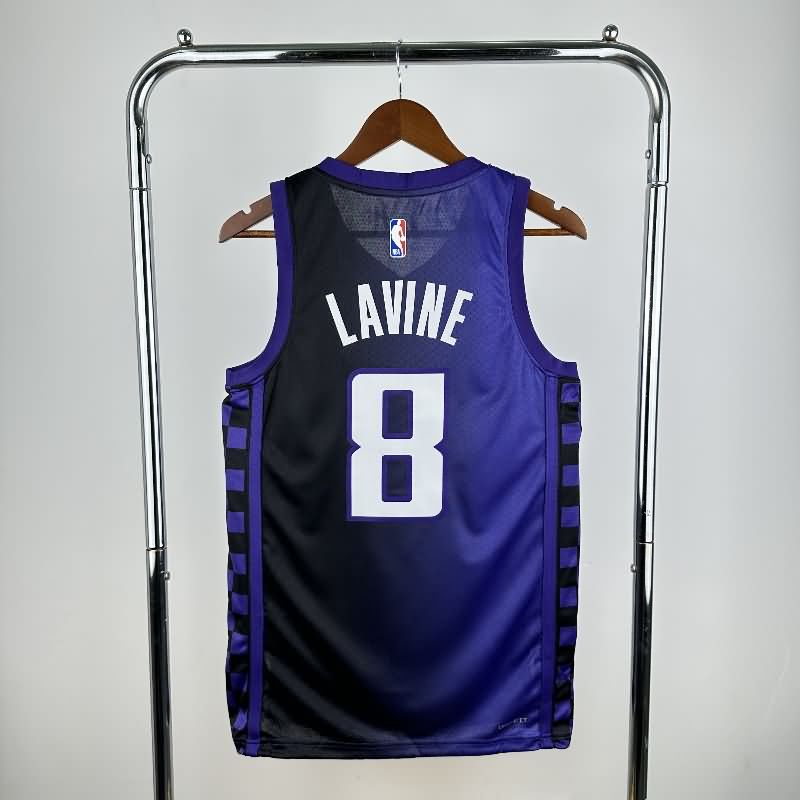 Sacramento Kings 23/24 Purple AJ Basketball Jersey (Hot Press)