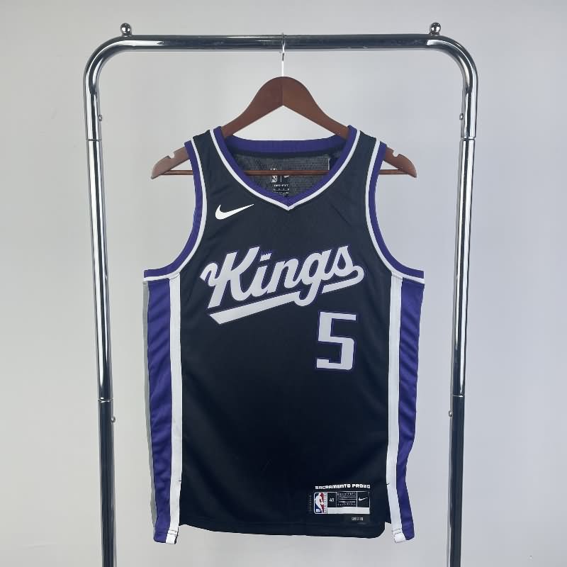 Sacramento Kings 23/24 Black Basketball Jersey (Hot Press) Sacramento Kings 23/24 Black Basketball Jersey (Hot Press)