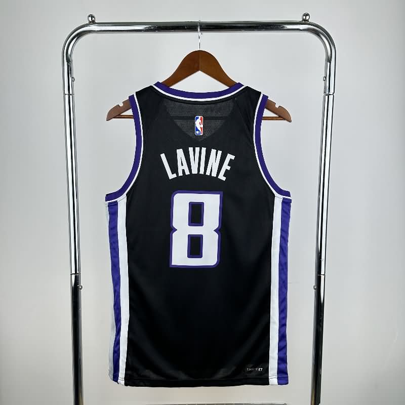 Sacramento Kings 23/24 Black Basketball Jersey (Hot Press)