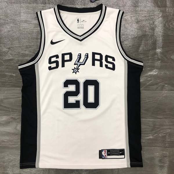 San Antonio Spurs White Basketball Jersey (Hot Press) San Antonio Spurs White Basketball Jersey (Hot Press)