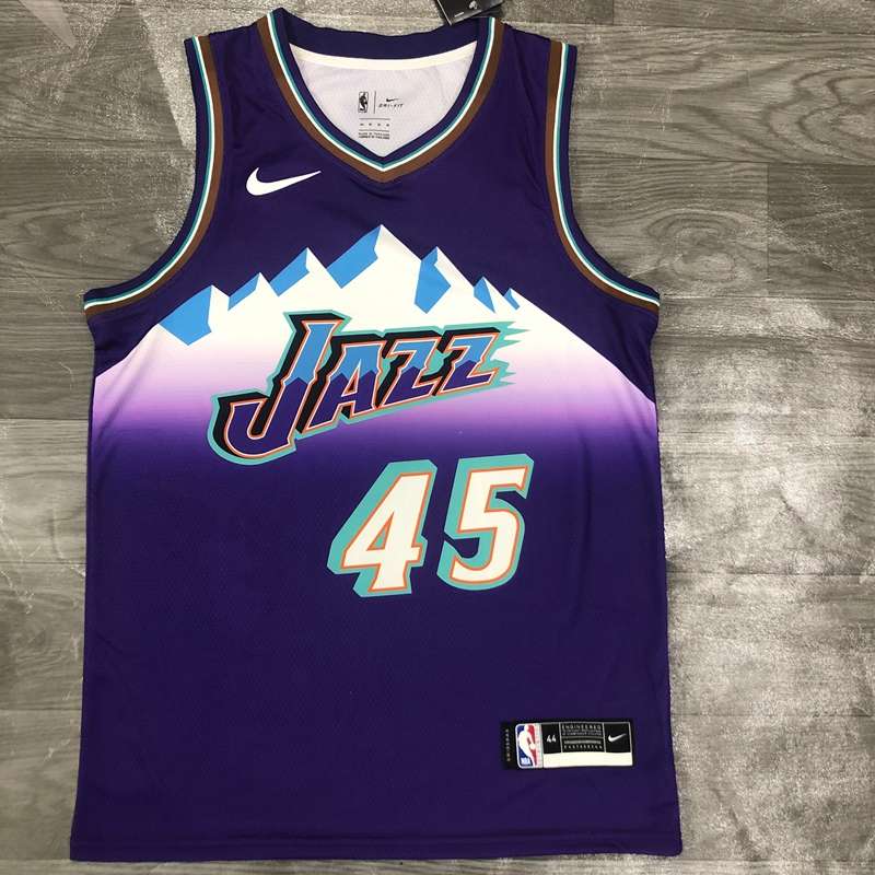 Utah Jazz Purple Classics Basketball Jersey (Hot Press) Utah Jazz Purple Classics Basketball Jersey (Hot Press)