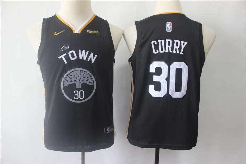Golden State Warriors Black CURRY #30 Young NBA Jersey (Stitched) Golden State Warriors Black CURRY #30 Young NBA Jersey (Stitched)