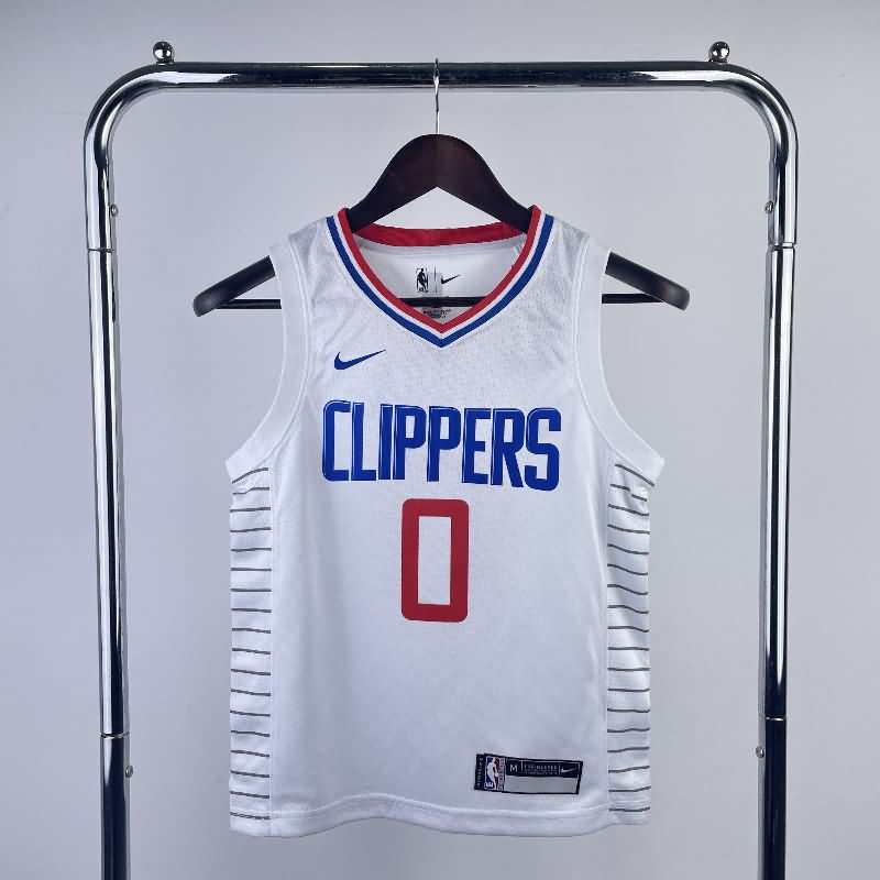 Los Angeles Clippers 22/23 White Youth NBA Jersey (Hot Press) Los Angeles Clippers 22/23 White Youth NBA Jersey (Hot Press)