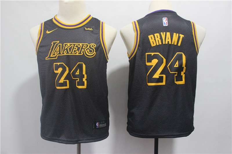Los Angeles Lakers Black BRYANT #24 Young City NBA Jersey (Stitched) Los Angeles Lakers Black BRYANT #24 Young City NBA Jersey (Stitched)