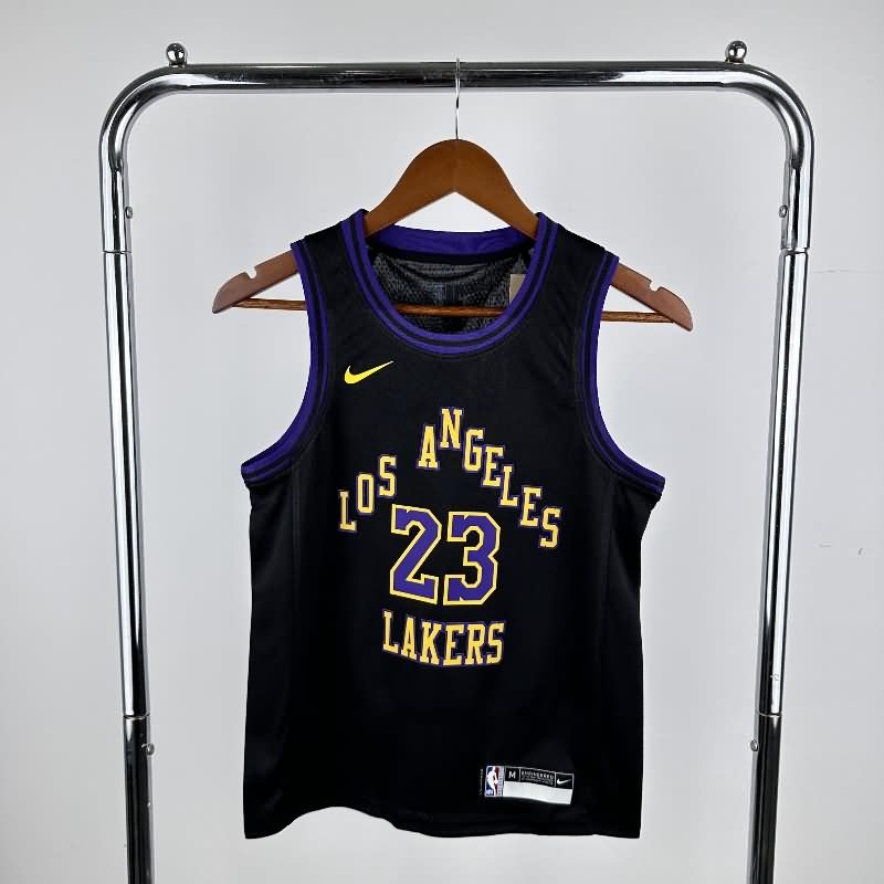 Los Angeles Lakers 23/24 Black City Youth NBA Jersey (Hot Press) Los Angeles Lakers 23/24 Black City Youth NBA Jersey (Hot Press)